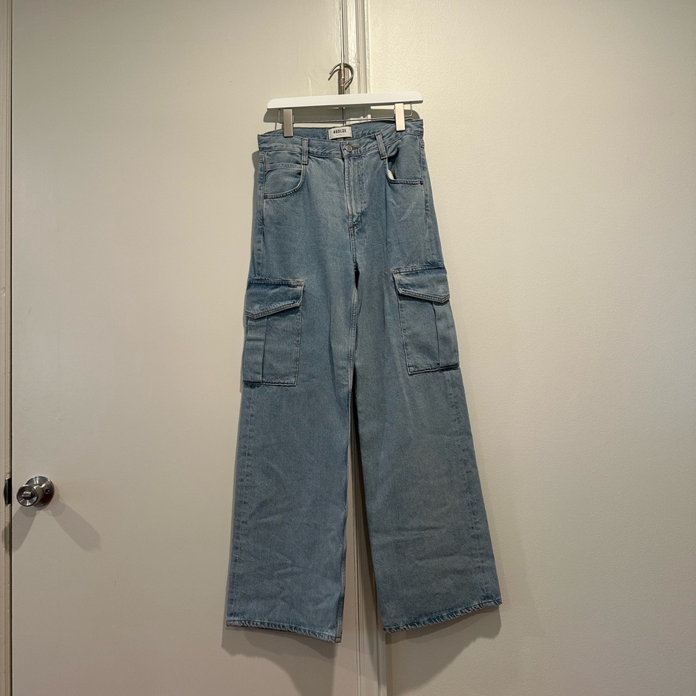 Agolde Light Blue Flare & Wide Leg Jeans